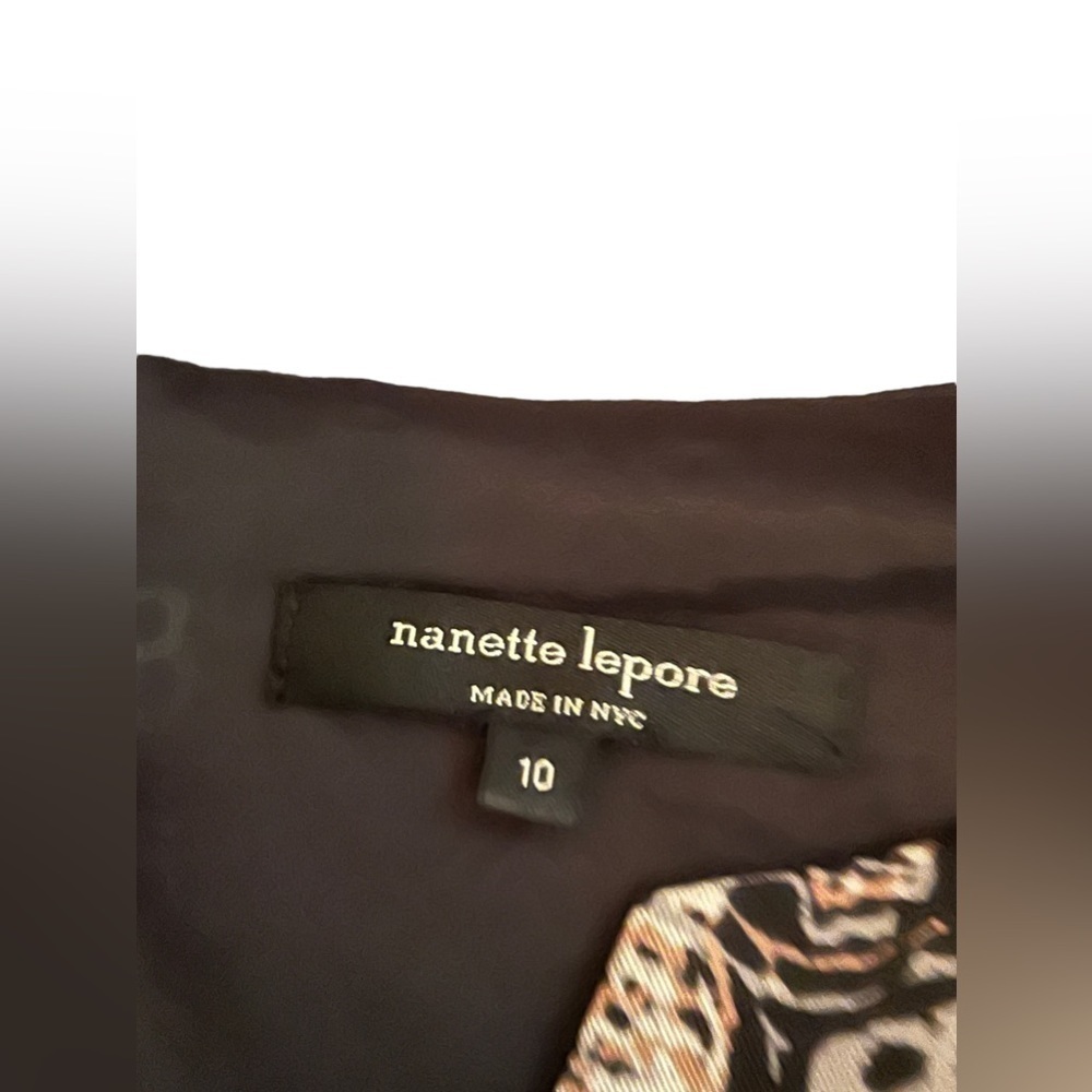 Nanette Lepore Multi Print Merry Go Round Dress 10 - image 4